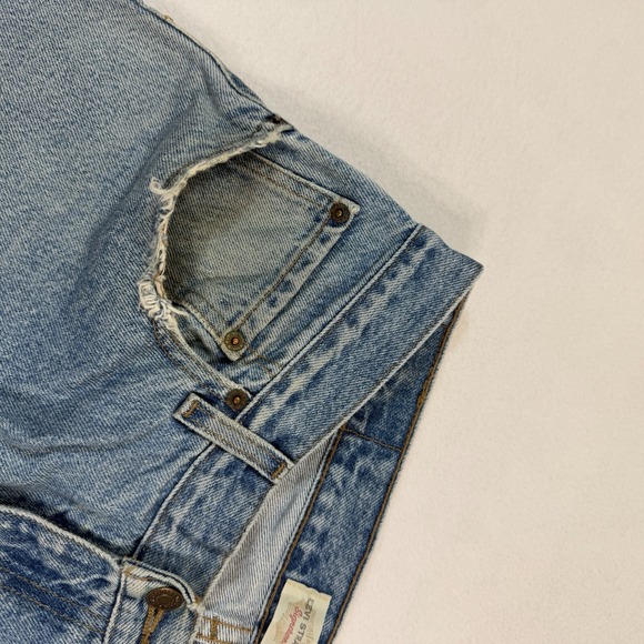 Levis Jeans Men 34X29 Blue Wash Regular Fit 100% Cotton Strauss - Picture 6 of 12